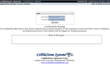 Tablet Screenshot of forestar.cobblestonesystems.com